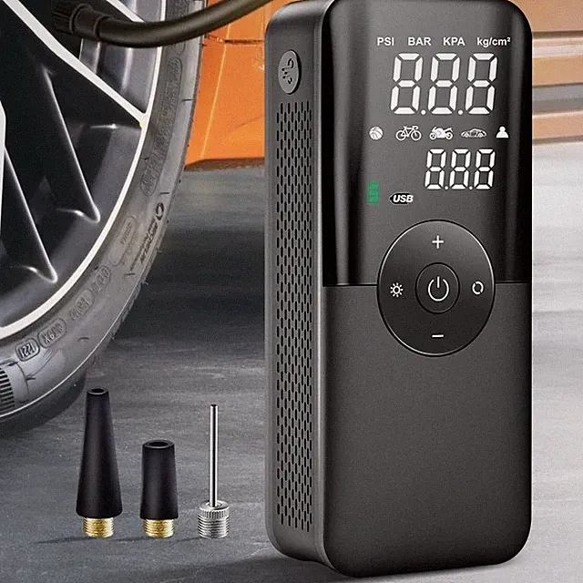 Car Tyre Inflator Cordless Digital USB Rechargeable Tire Air Compressor Pump