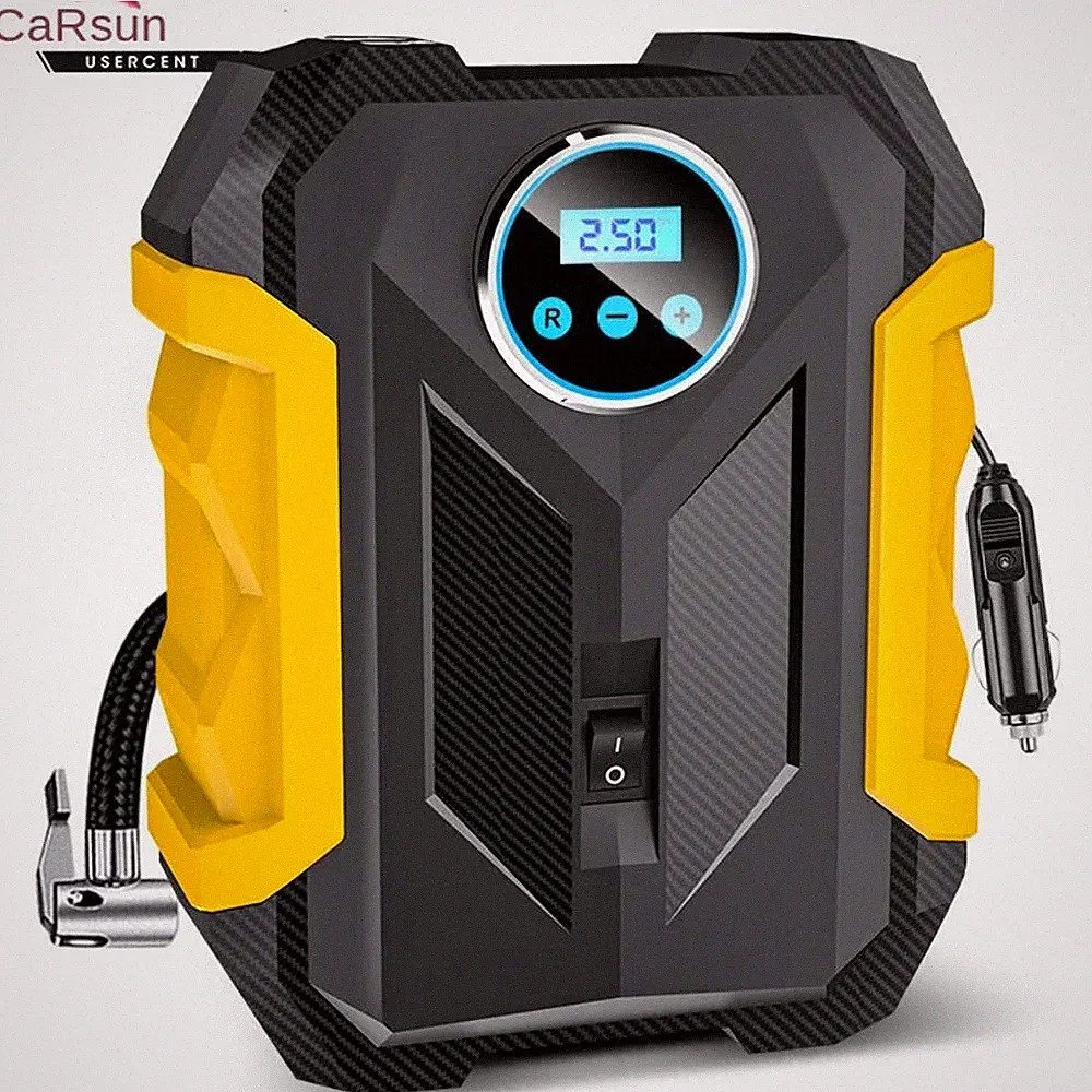 CARSUN Portable Automobile Air Compressor Digital Tire Inflation Pump LED Lamp T