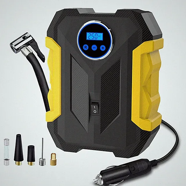 Digital Air Compressor for Car Auto Pump Portable Tire Inflator with LED Ligh...