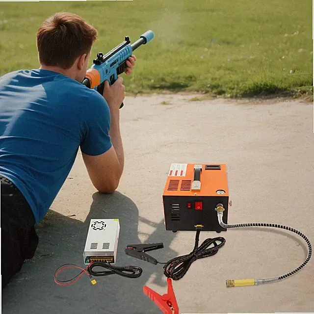 Portable 12V High Pressure Air Compressor Built-in Transformer 4500 PSI 300W