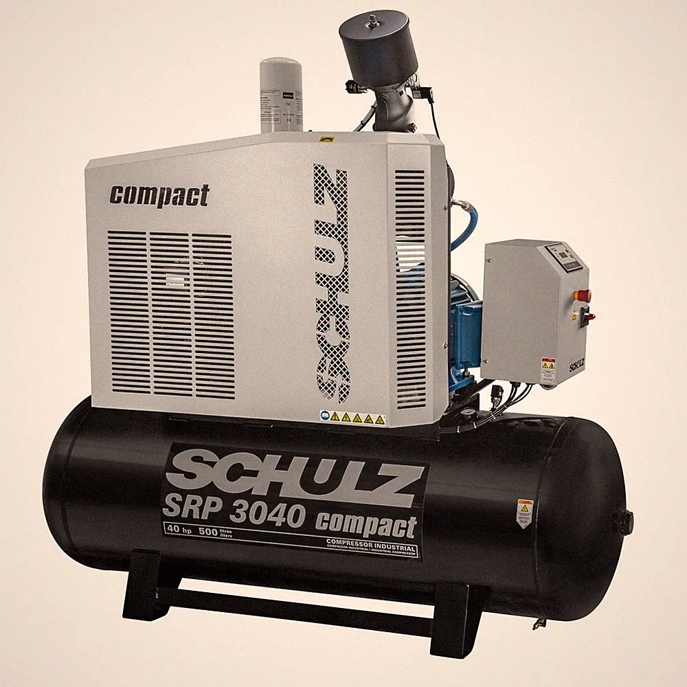 SCHULZ SRP 3040 Compact 40 HP Rotary Screw Air Compressor with Tank