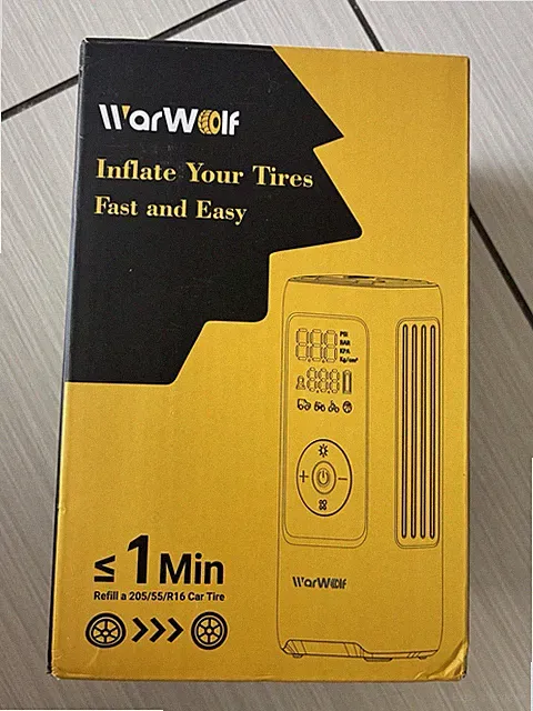 WarWolf Portable Tire Inflator Air Compressor Digital Air Pump For Car Bike
